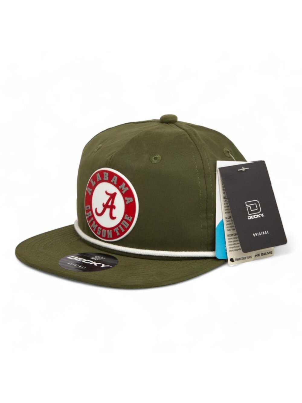 Alabama Crimson Tide 3D Classic Rope Hat- Olive/ White